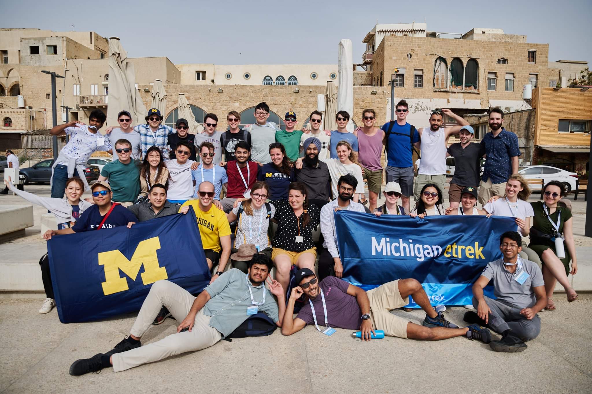 Photo of U-M students in Israel
