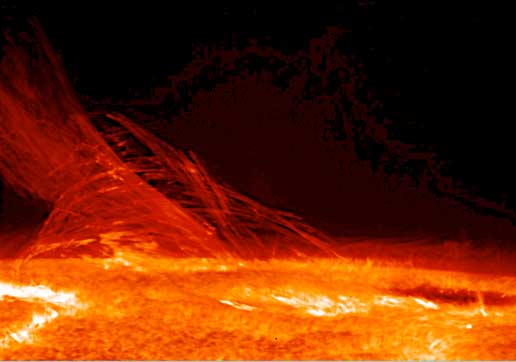 Photo of solar plasma by NASA.