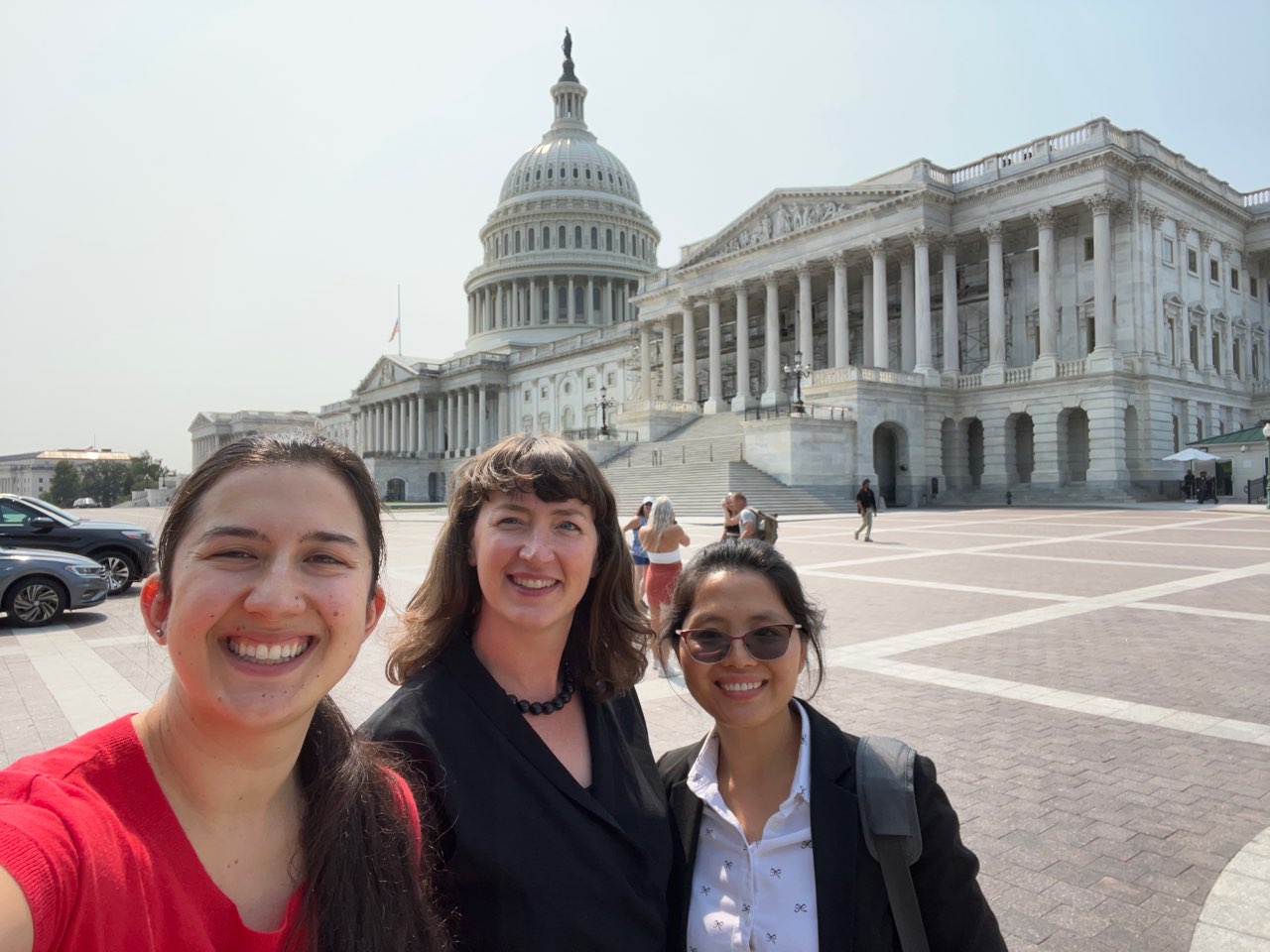 Photo of Natasha Dacic and others on Capitol Hill