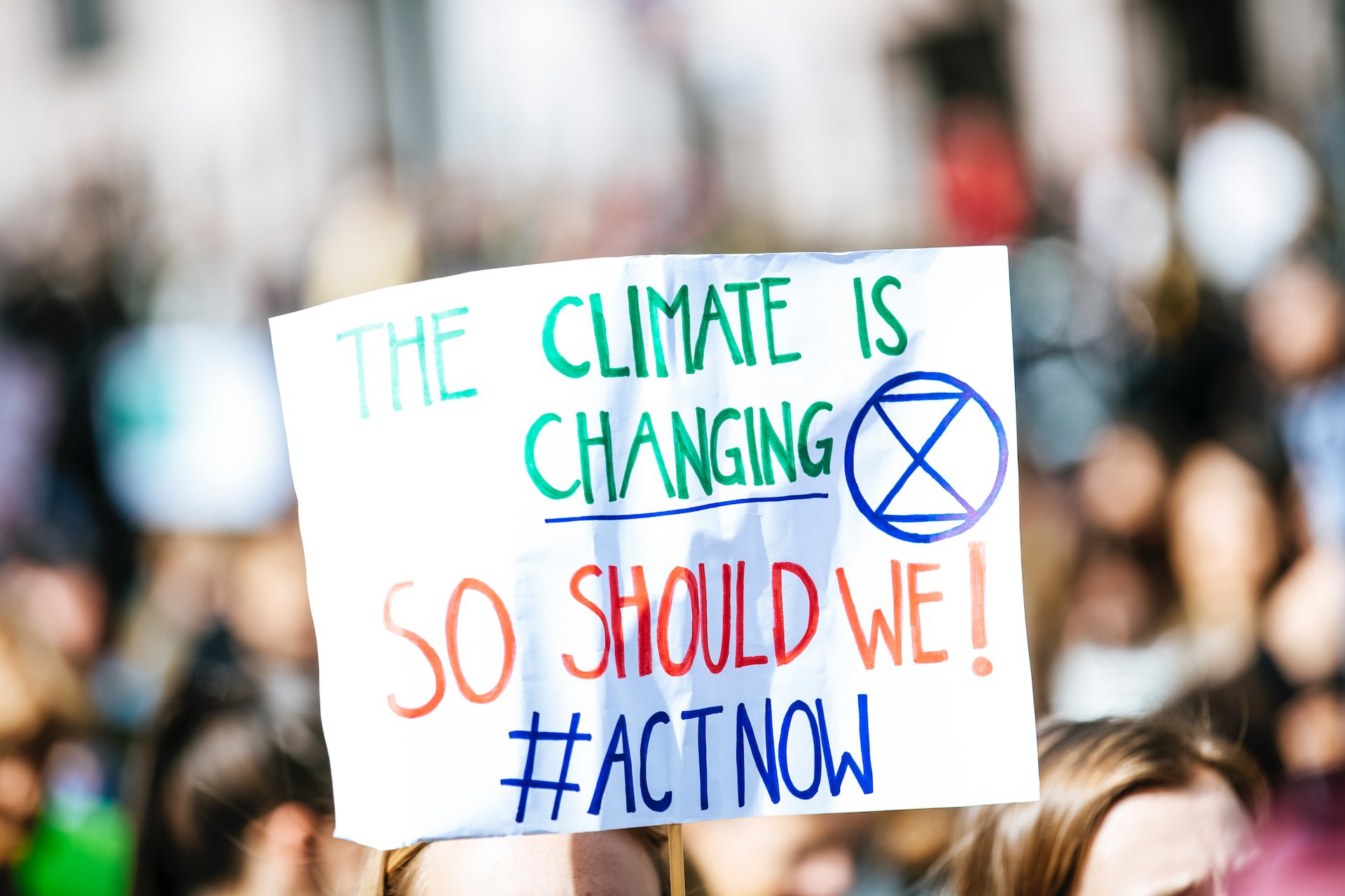 Photo of climate change banner