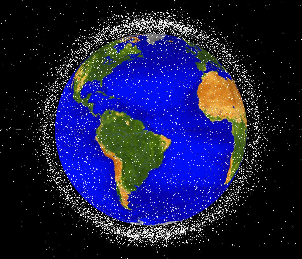 Graphic of Space Junk