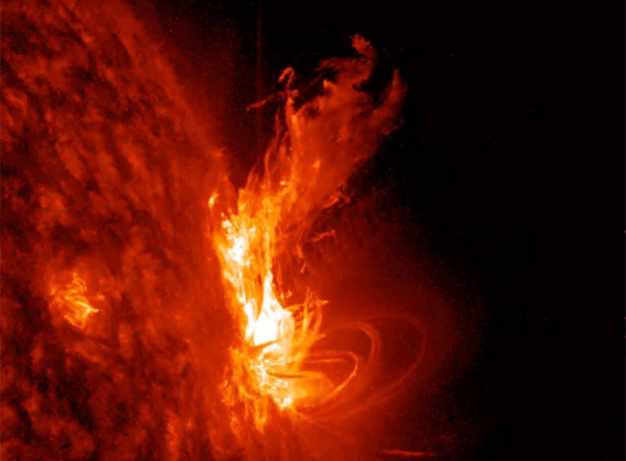NASA image of a solar flare