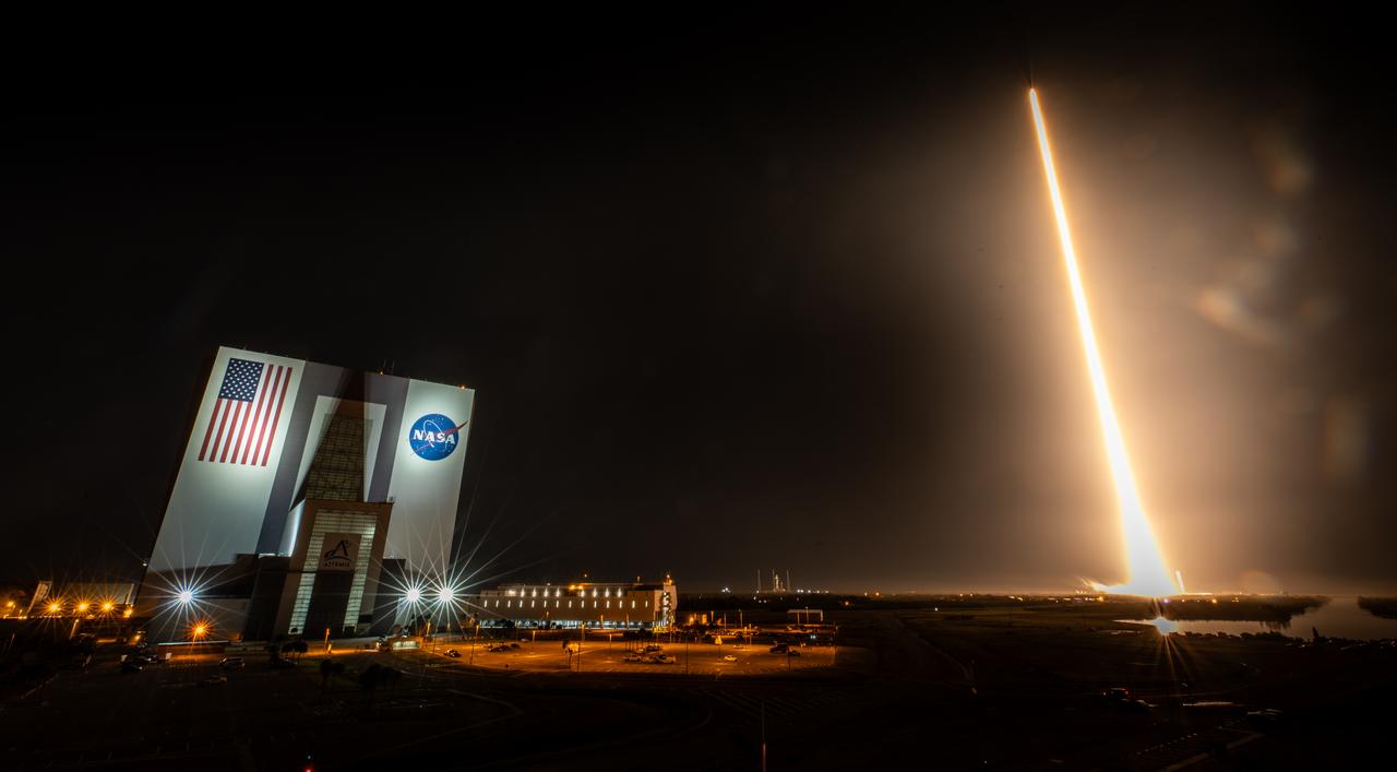 Rocket launches at NASA