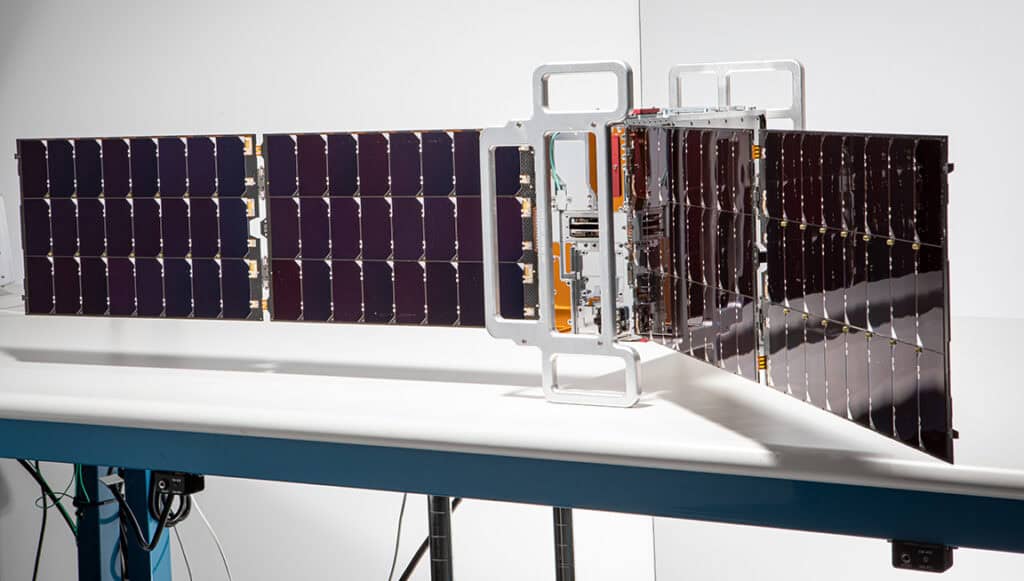 Photo of a CubeSat on the PREFIRE Mission.