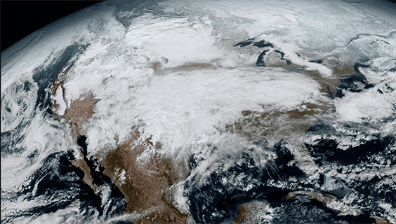 A photo of Earth from space