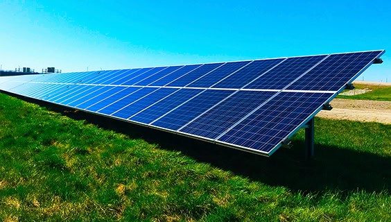 Photo of solar panels